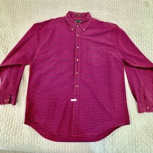 Vintage Men’s Red/Blue Checkered Shirt